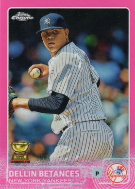 2015 Topps Chrome Pink Refractor #194 Dellin Betances