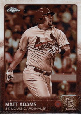 2015 Topps Chrome Sepia Refractor #10 Matt Adams