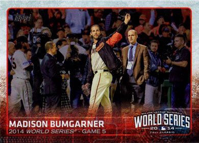 2015 Topps Rainbow Foil #227 Madison Bumgarner World Series Highlights