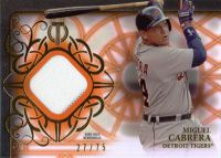 2015 Topps Tribute Relics Black #TR-MC Miguel Cabrera Jersey