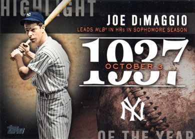 2015 Topps Update Highlight of the Year #H-64 Joe DiMaggio