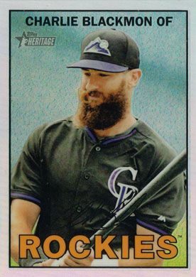 2016 Topps Heritage Chrome Refractor #THC-497 Charlie Blackmon