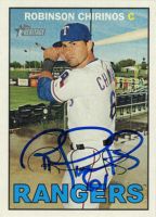 2016 Topps Heritage #56 Robinson Chirinos Autographed