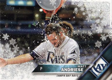 2016 Topps Wal-Mart Holiday Snowflake Metallic #HMW21 Matt Andriese