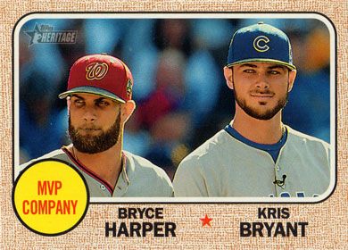 2017 Topps Heritage #263 B. Harper/K. Bryant MVP Company