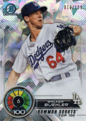 2018 Bowman Scouts Top 100 Atomic Refractor #BTP-6 Walker Buehler