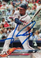 2018 Topps Braves Team Set #AB-10 Johan Camargo Autographed