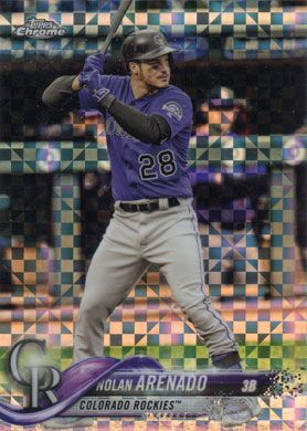 2018 Topps Chrome X-Fractor #163 Nolan Arenado