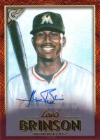 2018 Topps Gallery Autographs Orange #12 Lewis Brinson Autographed