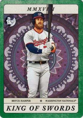 2018 Topps Gypsy Queen Tarot of the Diamond Green #TOD-18 Bryce Harper