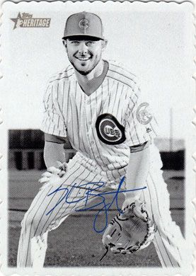 2018 Topps Heritage 69 Deckle Edge #18 Kris Bryant