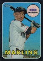 2018 Topps Heritage Chrome Black Refractor #THC-300 Ichiro