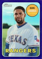 2018 Topps Heritage Chrome Purple Refractor #THC-153 Elvis Andrus