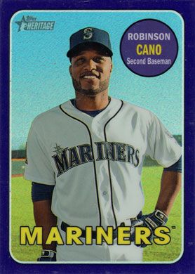 2018 Topps Heritage Chrome Purple Refractor #THC-301 Robinson Cano