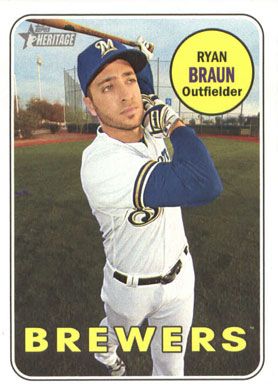 2018 Topps Heritage #406 Ryan Braun SP