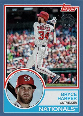 2018 Topps Update 83 Blue #83-45 Bryce Harper