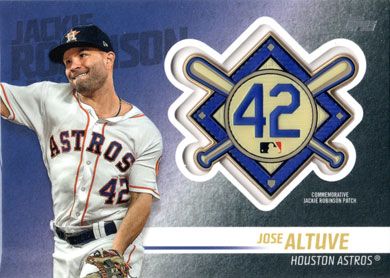 2018 Topps Update Jackie Robinson Commemorative Patches #JRP-JA Jose Altuve