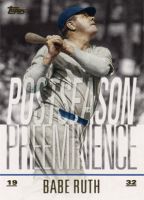 2018 Topps Update Postseason Preeminence #PO-11 Babe Ruth