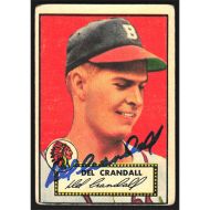 1952 Topps #162 Del Crandall Autographed