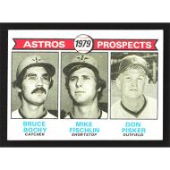 1979 Topps #718 B. Bochy/M. Fischlin/D. Pisker Astros Prospects