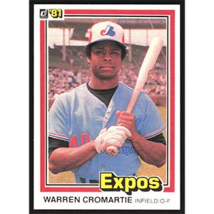 1981 Donruss #332 Warren Cromartie