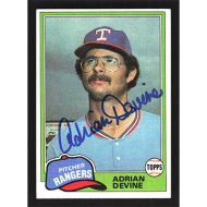 1981 Topps #464 Adrian Devine Autographed