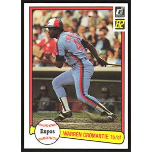 1982 Donruss #340 Warren Cromartie