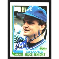 1982 Topps #424 Bruce Benedict Autographed