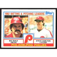 1983 Topps #229 B. Diaz/S. Carlton Team Leaders Checklist