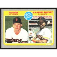 1985 Fleer #648 R. Deer/A. Sanchez Major League Prospects