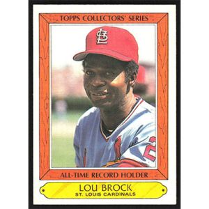 1985 Woolworth's Topps #5 Lou Brock All-Time Record Holder