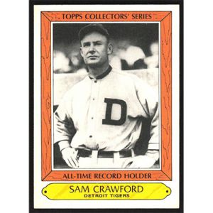 1985 Woolworth's Topps #9 Sam Crawford All-Time Record Holder