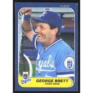 1986 Fleer Wax Box Cards #C-2 George Brett