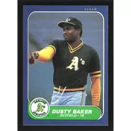 1986 Fleer #411 Dusty Baker