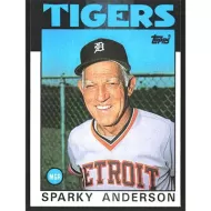 1986 Topps #411 Sparky Anderson Team Checklist