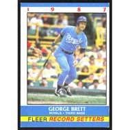 1987 Fleer Record Setters #1 George Brett