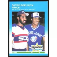 1987 Fleer #643 H. Baines/J. Barfield Super Star Specials