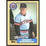 1987 Topps #218 Sparky Anderson Team Checklist