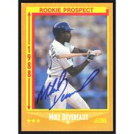 1988 Score #637 Mike Devereaux Autographed