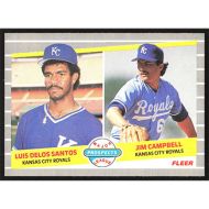 1989 Fleer #646 L. DeLos Santos/J. Campbell Major League Prospects