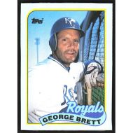 1989 Topps Wax Box Cards #A George Brett