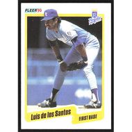 1990 Fleer #105 Luis de los Santos