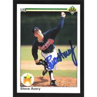 1990 Upper Deck #65 Steve Avery Star Rookie Autographed