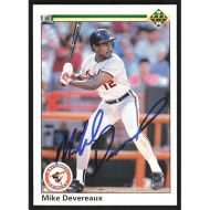 1990 Upper Deck #681 Mike Devereaux Autographed