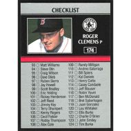 1991 Leaf #174 Roger Clemens Checklist