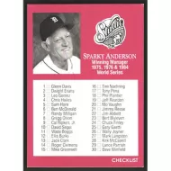 1991 Studio #261 Sparky Anderson Checklist