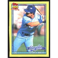 1991 Topps Wax Box Cards #B George Brett