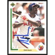 1991 Upper Deck #339 Chili Davis Autographed