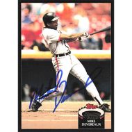 1992 Stadium Club #199 Mike Devereaux Autographed