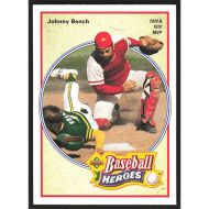 1992 Upper Deck Bench/Morgan Heroes #39 Johnny Bench